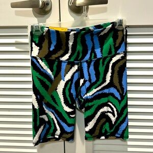 DVF for Target 2- Women’s Disco Zebra Green Bike Shorts